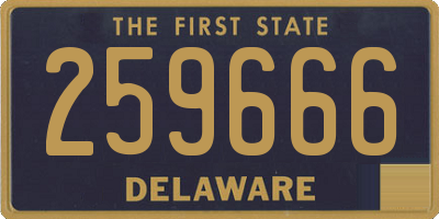 DE license plate 259666