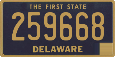 DE license plate 259668