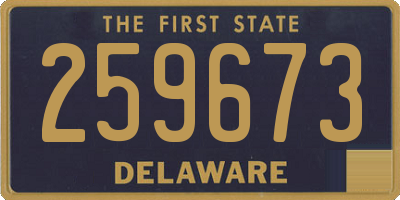 DE license plate 259673