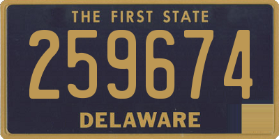DE license plate 259674