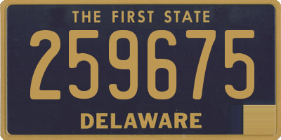 DE license plate 259675