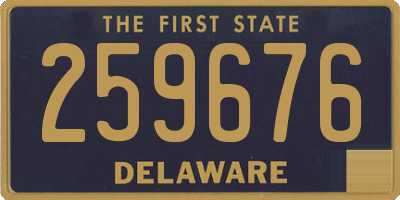 DE license plate 259676