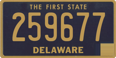 DE license plate 259677
