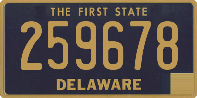 DE license plate 259678