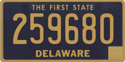 DE license plate 259680