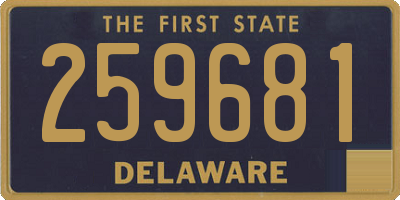 DE license plate 259681