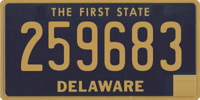 DE license plate 259683