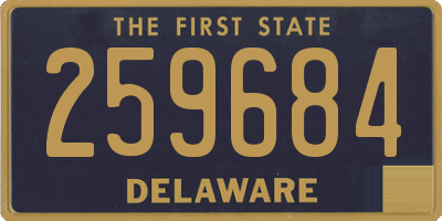 DE license plate 259684