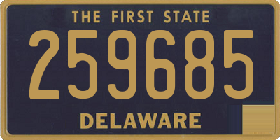 DE license plate 259685
