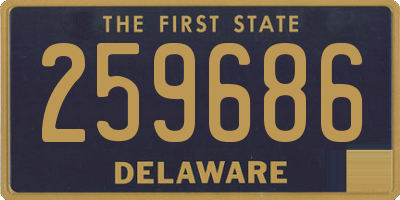 DE license plate 259686