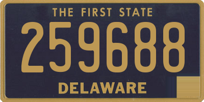 DE license plate 259688