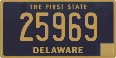DE license plate 25969