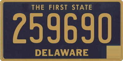 DE license plate 259690