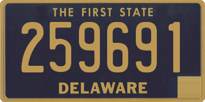 DE license plate 259691