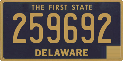 DE license plate 259692