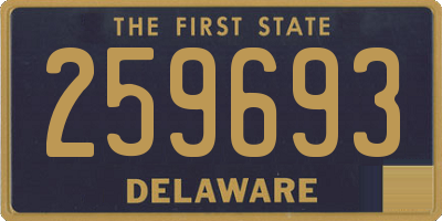DE license plate 259693