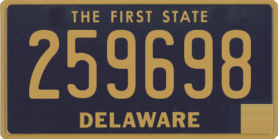 DE license plate 259698