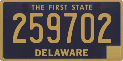 DE license plate 259702