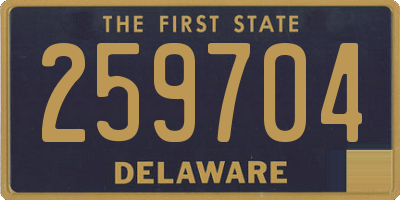 DE license plate 259704