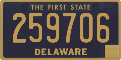 DE license plate 259706