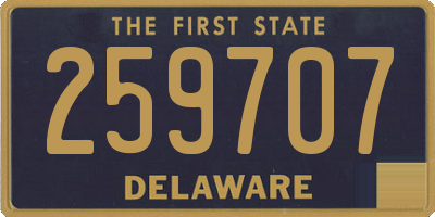 DE license plate 259707
