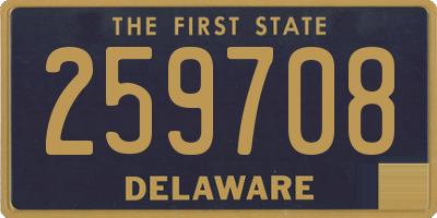 DE license plate 259708
