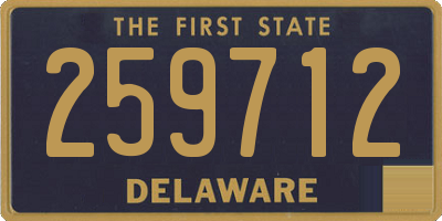 DE license plate 259712