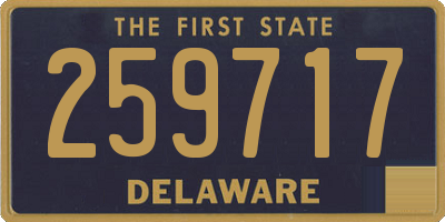 DE license plate 259717