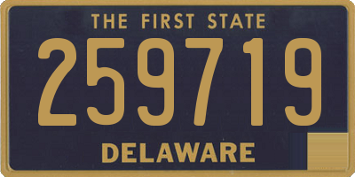 DE license plate 259719