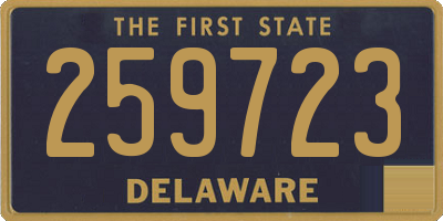 DE license plate 259723