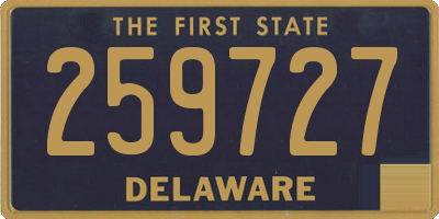 DE license plate 259727