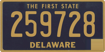 DE license plate 259728