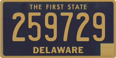 DE license plate 259729