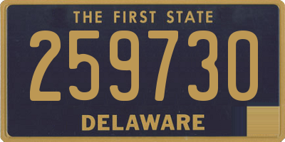 DE license plate 259730