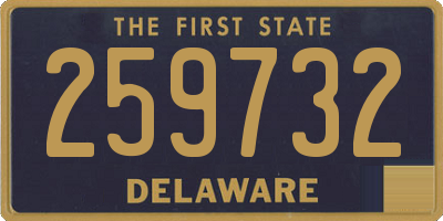 DE license plate 259732