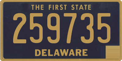 DE license plate 259735