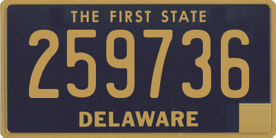 DE license plate 259736