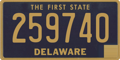 DE license plate 259740