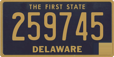 DE license plate 259745
