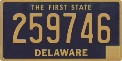DE license plate 259746