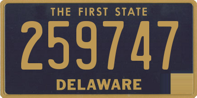 DE license plate 259747