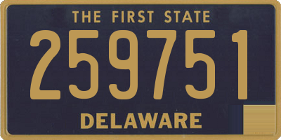 DE license plate 259751