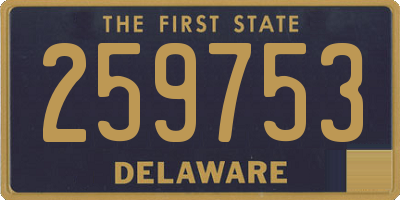 DE license plate 259753