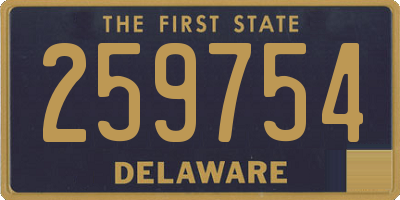 DE license plate 259754