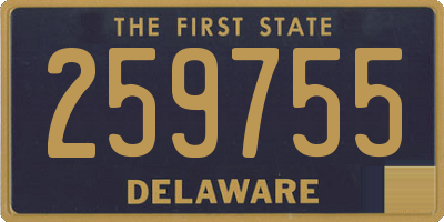 DE license plate 259755