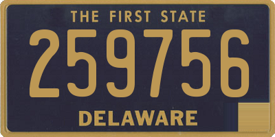 DE license plate 259756