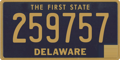 DE license plate 259757