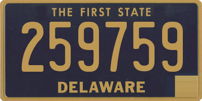 DE license plate 259759