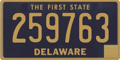 DE license plate 259763