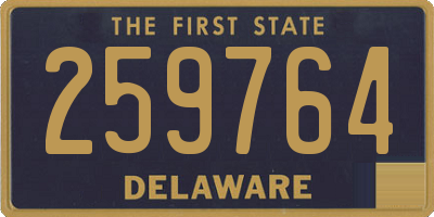 DE license plate 259764